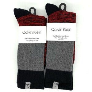 Calvin Klein Men’s Full Cushion Boot Crew Socks New Lot Of 2